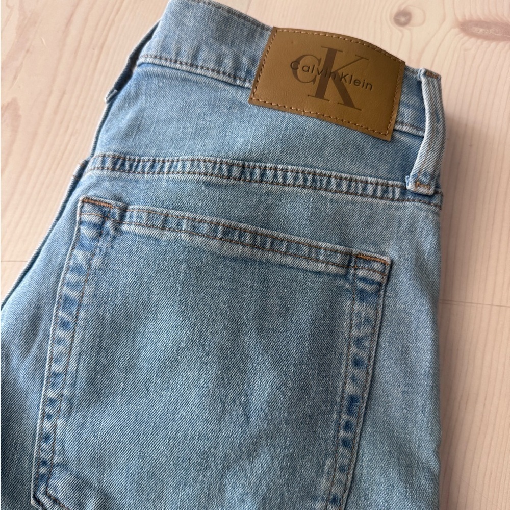 Calvin Klein Women's Light Blue Flare Jeans - Picture 6 of 7